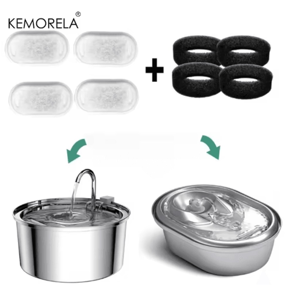 810PCS Pet Water Fountain Replacement Filters Activated Carbon Filters For Cat Dog Water Dispense 4