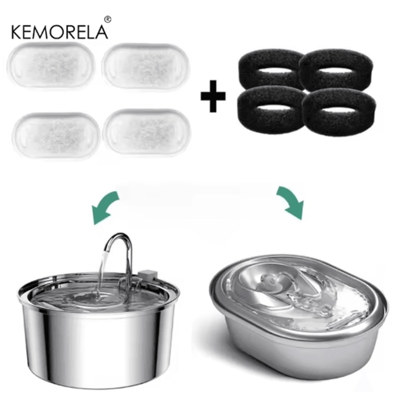 810PCS Pet Water Fountain Replacement Filters Activated Carbon Filters For Cat Dog Water Dispense 4