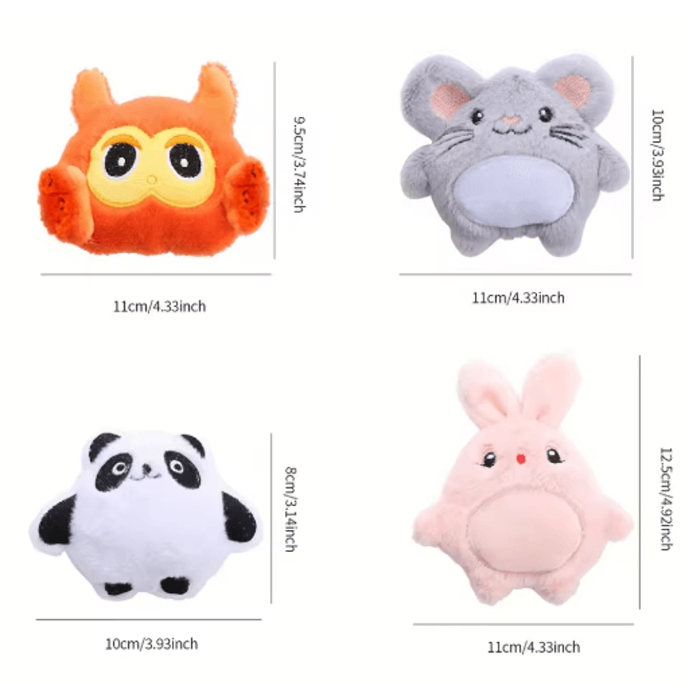 Plush Mouse Rabbit Pet Toy Set Soft BiteResistant Interactive Toy For Cats And Small Dogs 5