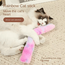 catnip kick stick plush toy – interactive chew & teeth cleaning toy for indoor cats