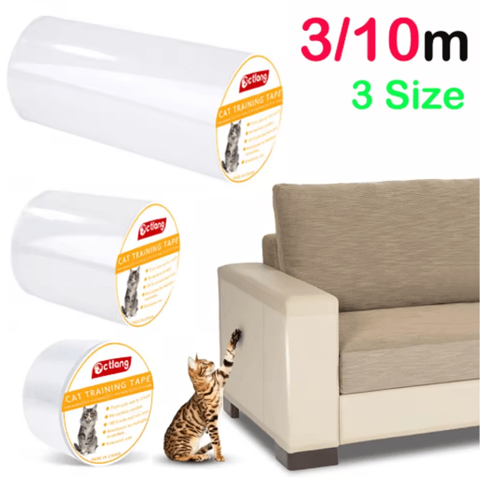 Transparent Cat Scratch Deterrent Tape SelfAdhesive Furniture Protector For Cat 0