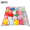 102030PCS Mini Pompom Cat Toy Set Colorful Plush Balls For Active Kittens And Cats 1