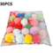 102030PCS Mini Pompom Cat Toy Set Colorful Plush Balls For Active Kittens And Cats 3