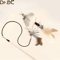 DrDC Dragonfly Feather Cat Wand Refill Interactive Teaser Stick Replacement Head For Cats 9