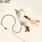 DrDC Dragonfly Feather Cat Wand Refill Interactive Teaser Stick Replacement Head For Cats 9