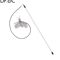 DrDC Dragonfly Feather Cat Wand Refill Interactive Teaser Stick Replacement Head For Cats 5