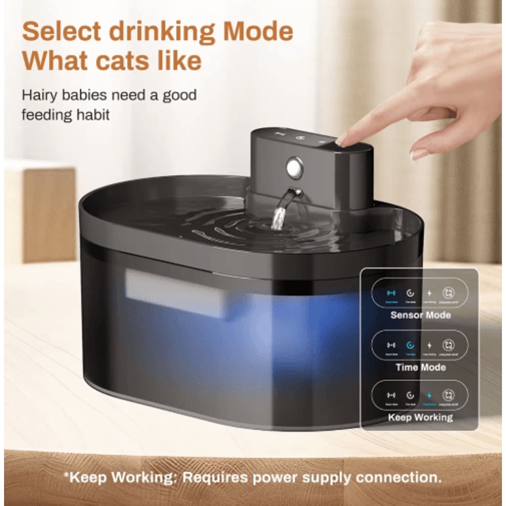 22L Automatic Pet Water Fountain Silent Rechargeable Drinking Fountain For Cats And Dogs 0