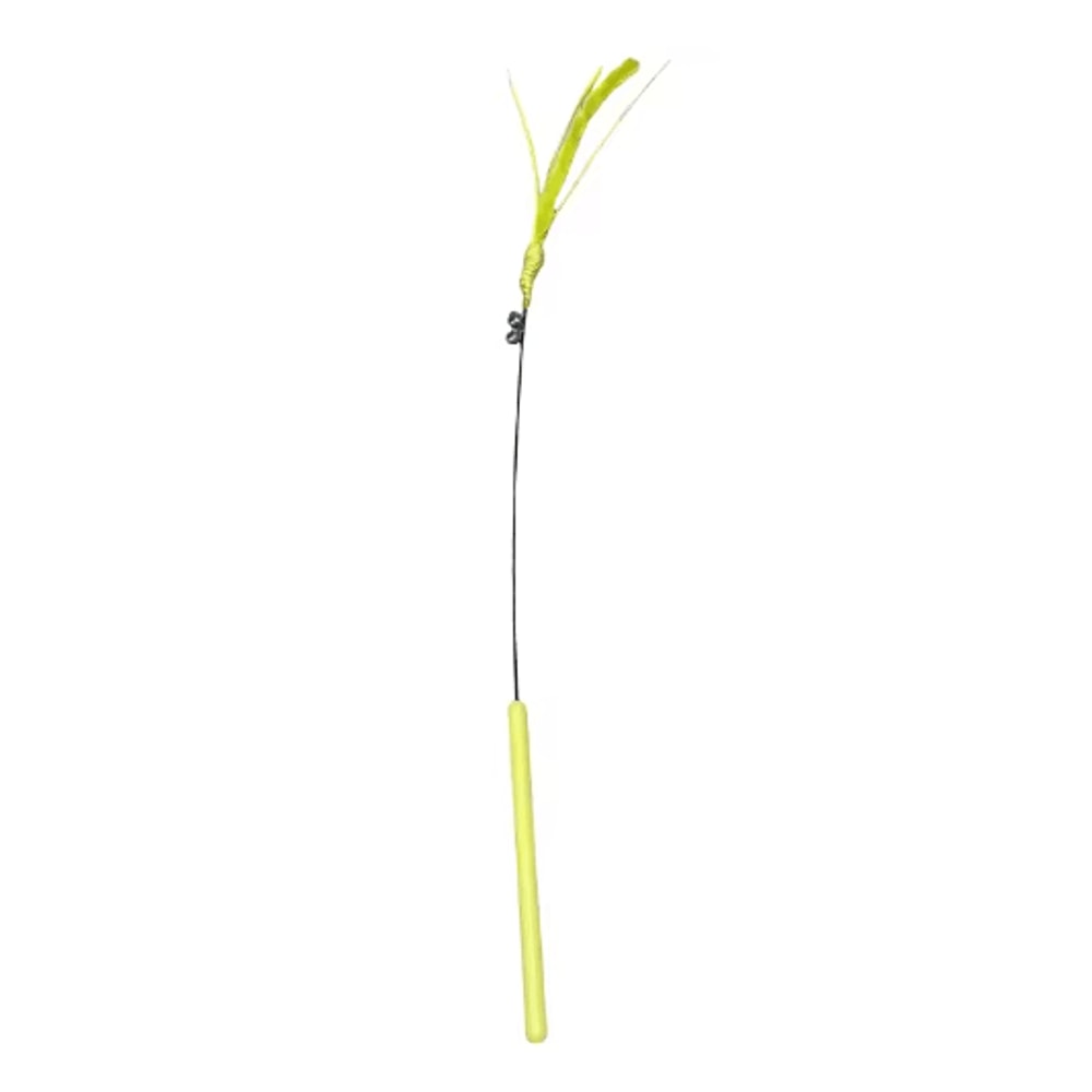 Interactive Feather Tail Cat Wand Toy Long Pole Teaser Stick For Active Cats And Kittens 1