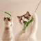 Interactive Feather Tail Cat Wand Toy Long Pole Teaser Stick For Active Cats And Kittens 4
