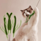 Interactive Feather Tail Cat Wand Toy Long Pole Teaser Stick For Active Cats And Kittens 6