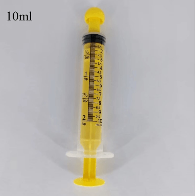 6PCS Pet Feeding Syringe Set 5ml 10ml Oral Dispensers For Cats Dogs Small Pets 4