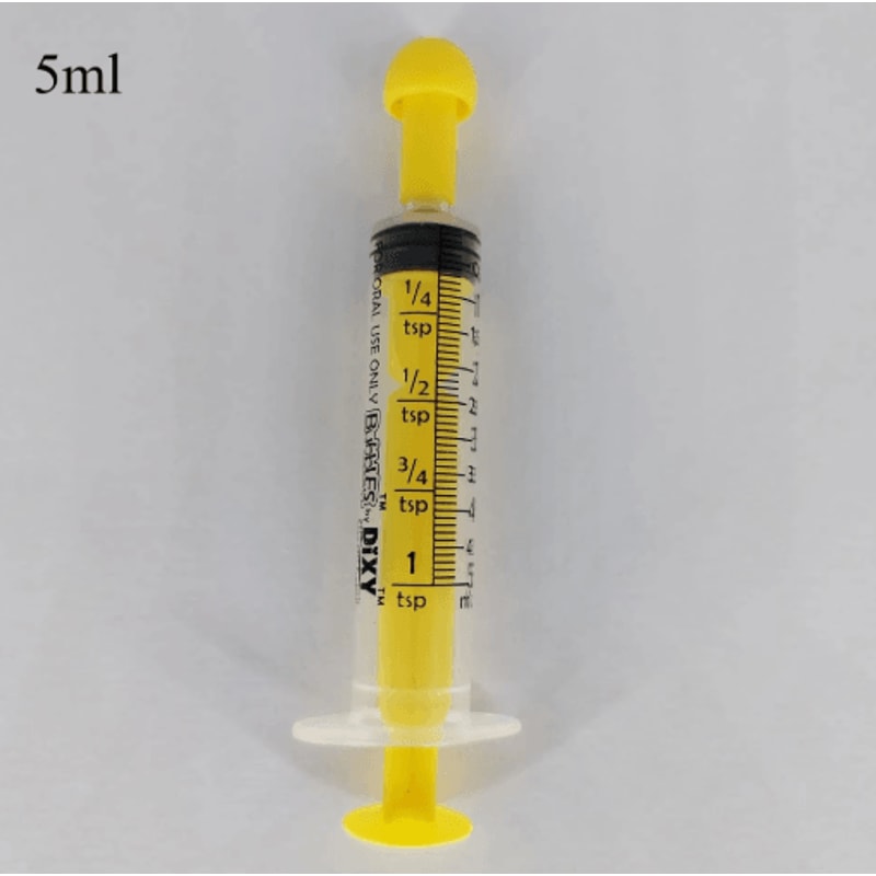 6PCS Pet Feeding Syringe Set 5ml 10ml Oral Dispensers For Cats Dogs Small Pets 5