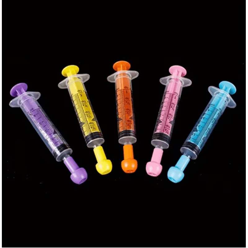 6PCS Pet Feeding Syringe Set 5ml 10ml Oral Dispensers For Cats Dogs Small Pets 0