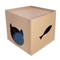 Foldable Cat House With Corrugated Scratching Board Cozy Hideout Play Space For Cats And Small Pet 1