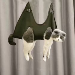 pet groom comfort lift hammock pet grooming hammock for nail trimming, bathing & care