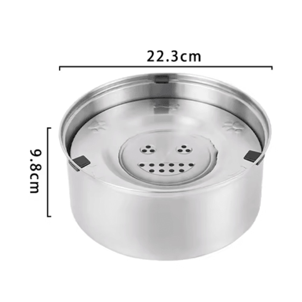 Splash Guard Stainless Steel Floating Pet Water Bowl NoSpill AntiSplash Water Feeder For Dogs Cat 1