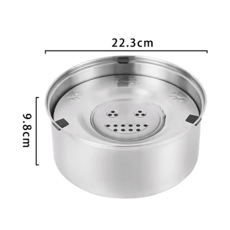 Splash Guard Stainless Steel Floating Pet Water Bowl NoSpill AntiSplash Water Feeder For Dogs Cat 1