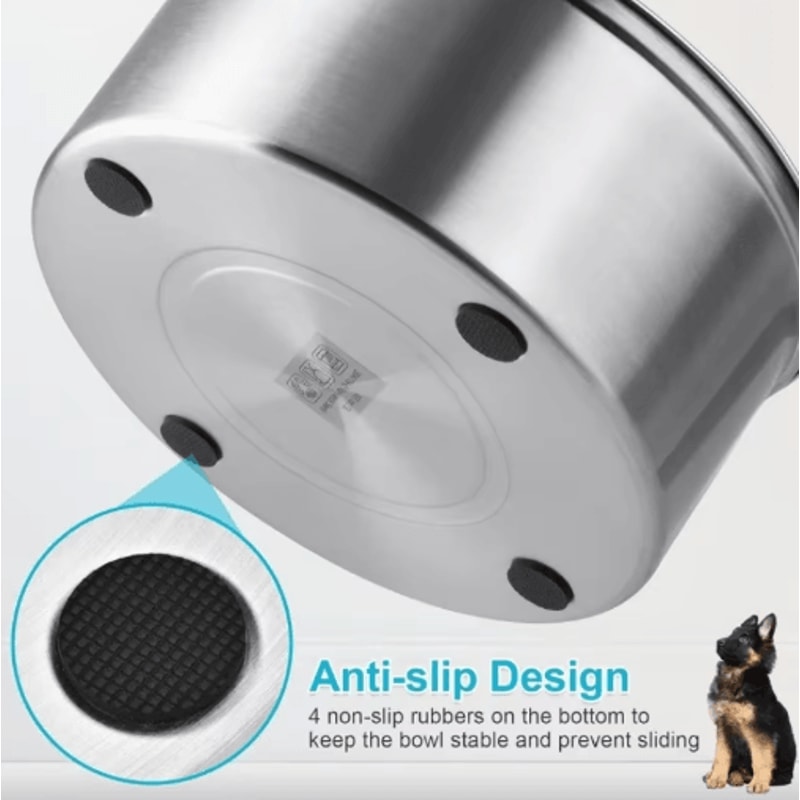Splash Guard Stainless Steel Floating Pet Water Bowl NoSpill AntiSplash Water Feeder For Dogs Cat 4