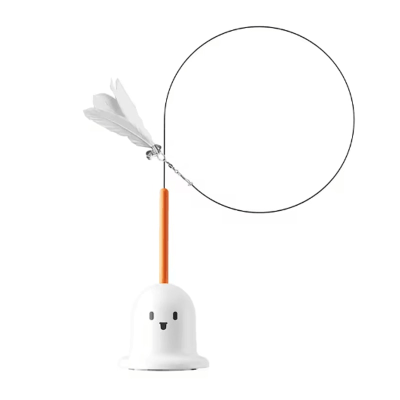Feather Bounce Interactive Cat Teaser Wand Detachable BiteResistant Play Stick With Ball Toys For 1