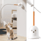 Feather Bounce Interactive Cat Teaser Wand Detachable BiteResistant Play Stick With Ball Toys For 3