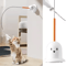 Feather Bounce Interactive Cat Teaser Wand Detachable BiteResistant Play Stick With Ball Toys For 3