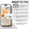 Safe Track AirTag Cat Collar GlowintheDark Pet Collar With AirTag Holder Bell QR ID Tag 6