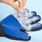 Fur Care Pet Grooming Gloves Silicone Hair Remover Massage Brush For Cats Dogs 3