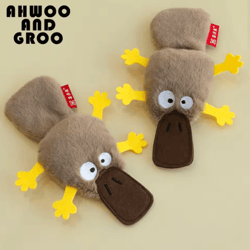 quack chew catnip platypus toy – interactive crinkle cat chew toy for dental care & play