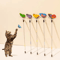 FlutterSpring Retractable Cat Teaser Wand Extendable Butterfly Toy For Interactive Play Exercise 1