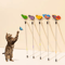 FlutterSpring Retractable Cat Teaser Wand Extendable Butterfly Toy For Interactive Play Exercise 1