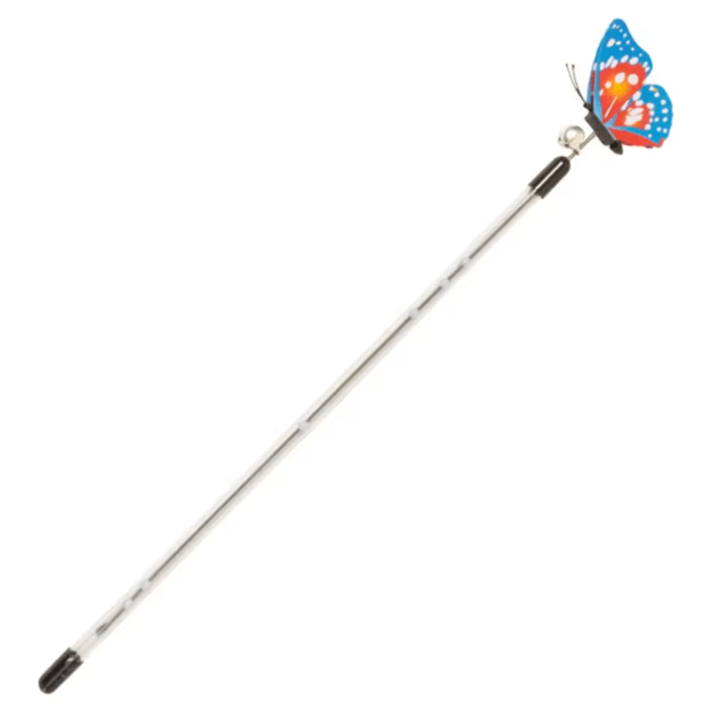 FlutterSpring Retractable Cat Teaser Wand Extendable Butterfly Toy For Interactive Play Exercise 5