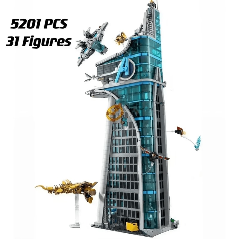 Marvel Classic Tower Building Blocks Architecture Set 5201 Pieces 0