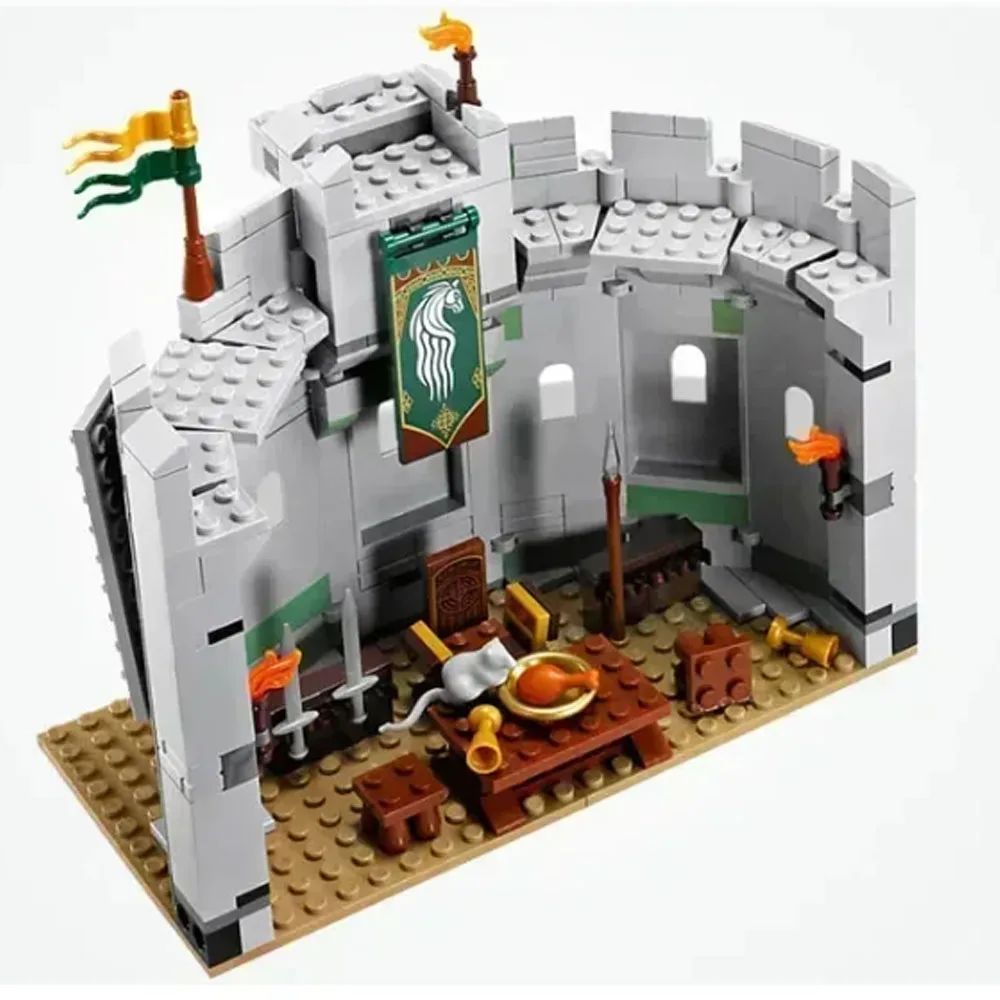 MOC Battle Of Helms Deep Fantasy Building Blocks Action Figure Model Set 0