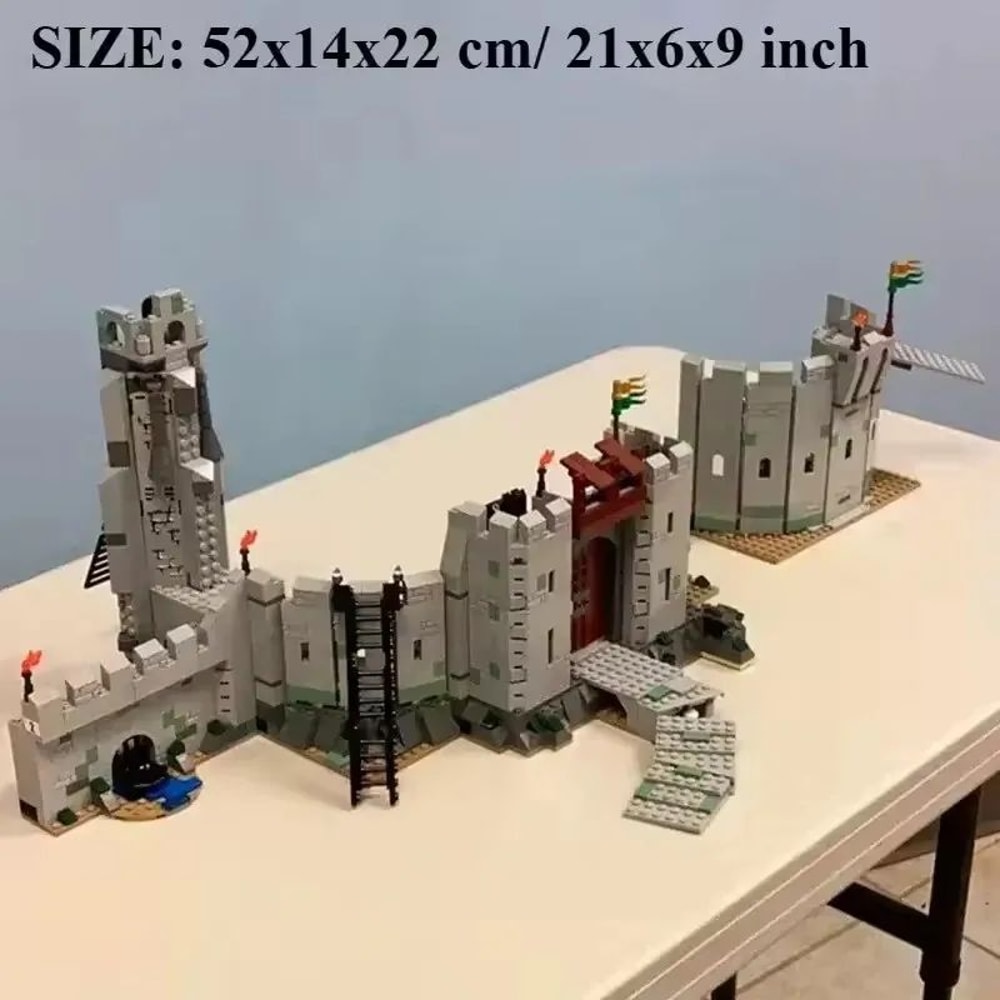 MOC Battle Of Helms Deep Fantasy Building Blocks Action Figure Model Set 3