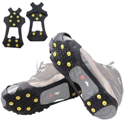 anti slip ice cleats snow traction crampons with steel studs for walking and hiking