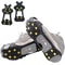 Anti Slip Ice Cleats Snow Traction Crampons With Steel Studs For Walking And Hiking 0