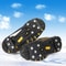Anti Slip Ice Cleats Snow Traction Crampons With Steel Studs For Walking And Hiking 2