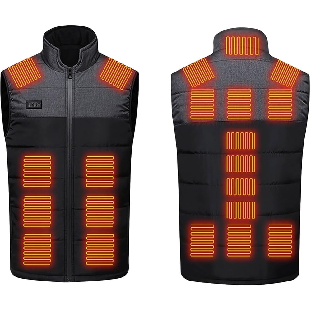 USB Heated Vest Rechargeable Smart Fleece Thermal Vest For Men And Women 0