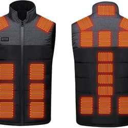 usb heated vest rechargeable smart fleece thermal vest for men and women