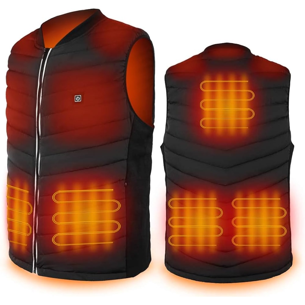 USB Heated Vest Rechargeable Smart Fleece Thermal Vest For Men And Women 1