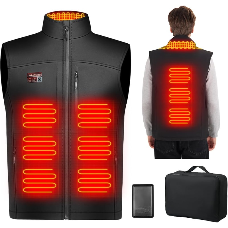 USB Heated Vest Rechargeable Smart Fleece Thermal Vest For Men And Women 3
