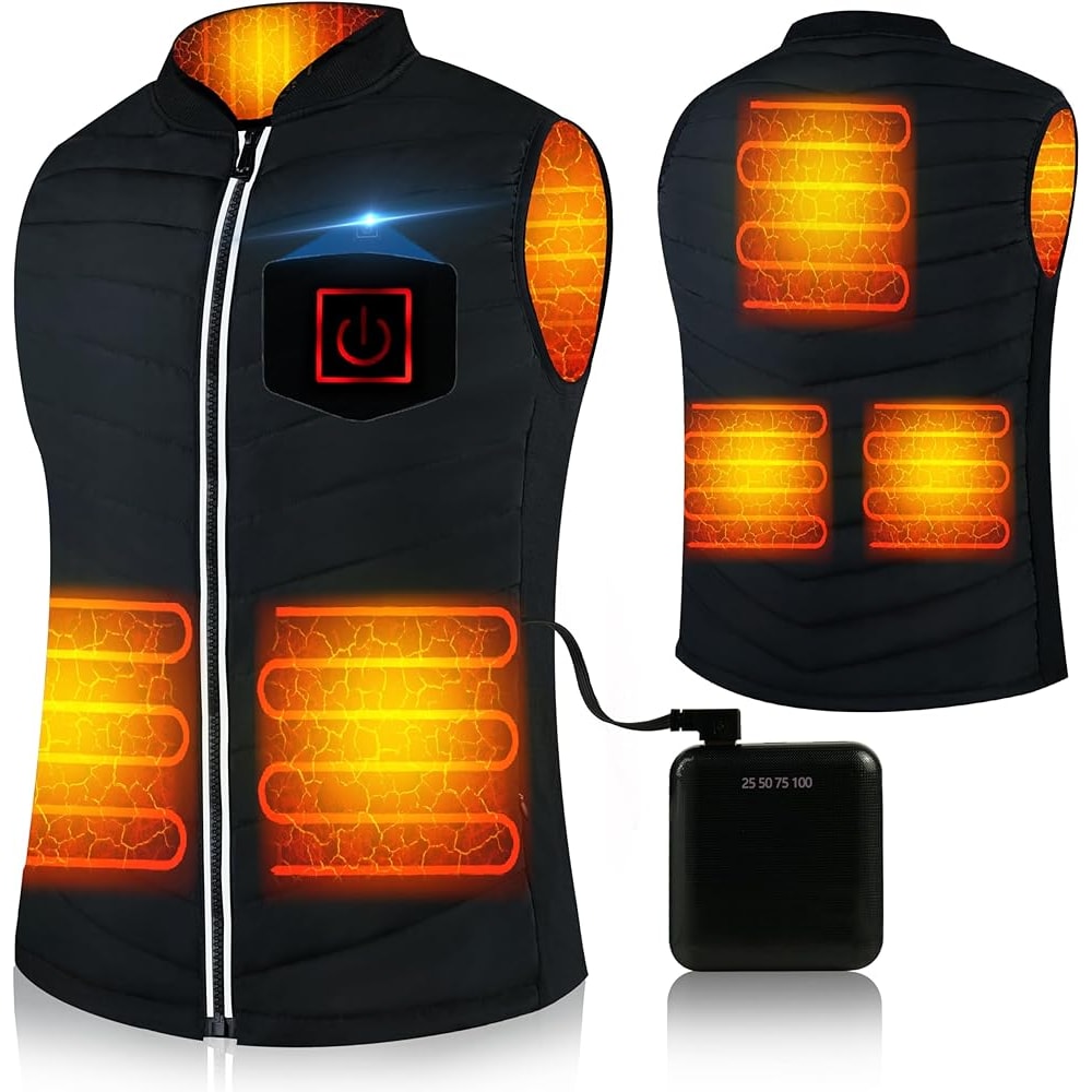 USB Heated Vest Rechargeable Smart Fleece Thermal Vest For Men And Women 5