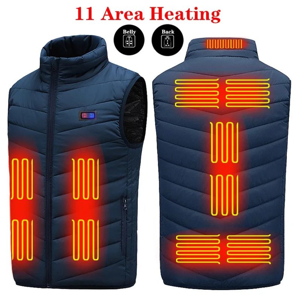 USB Heated Vest Rechargeable Smart Fleece Thermal Vest For Men And Women 6
