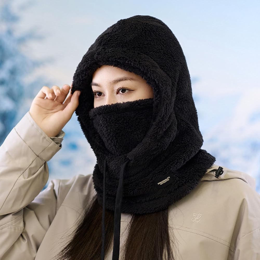 Winter Balaclava Hat With Mask And Neck Warmer For Cold Weather Protection 1