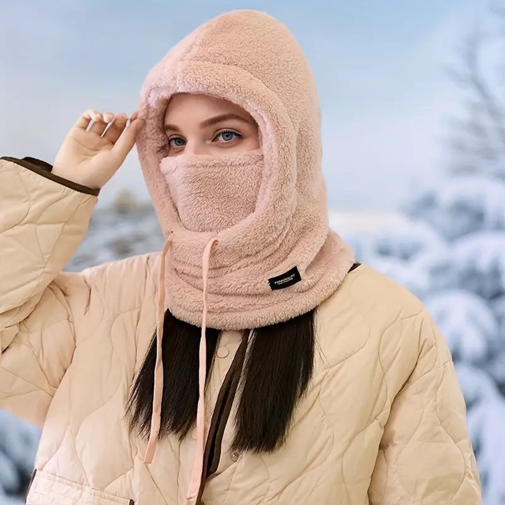 Winter Balaclava Hat With Mask And Neck Warmer For Cold Weather Protection 3