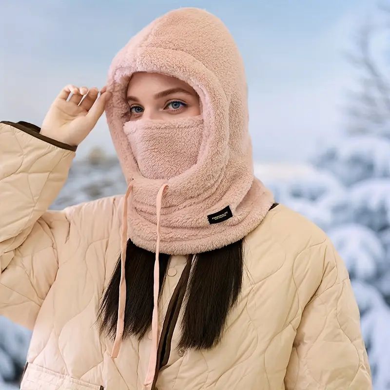 Winter Balaclava Hat With Mask And Neck Warmer For Cold Weather Protection 3