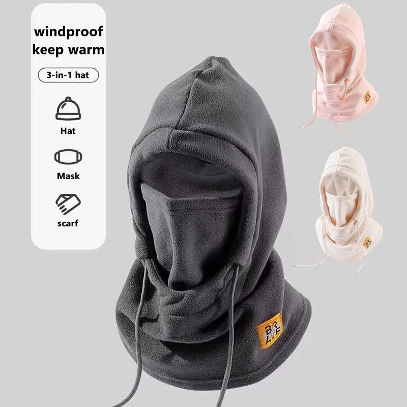 Winter Balaclava Hat With Mask And Neck Warmer For Cold Weather Protection 5