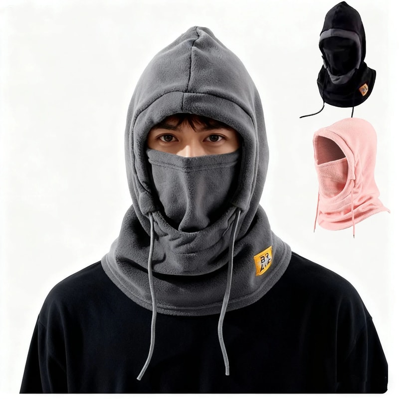 Winter Balaclava Hat With Mask And Neck Warmer For Cold Weather Protection 7