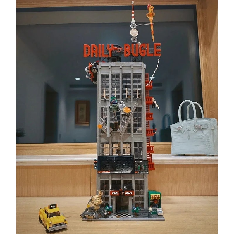 Newspaper Office Building Architecture Building Blocks Set Compatible With Major Brick Brands 1