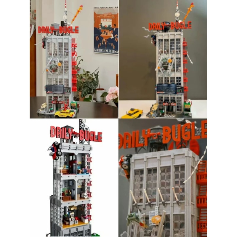 Newspaper Office Building Architecture Building Blocks Set Compatible With Major Brick Brands 2